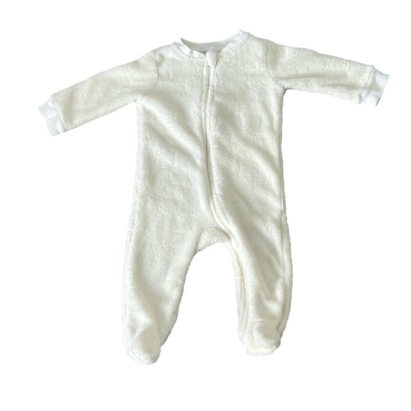 Tahari Baby Soft Plush Bear Footie Gender Neutral - Picture 1 of 6